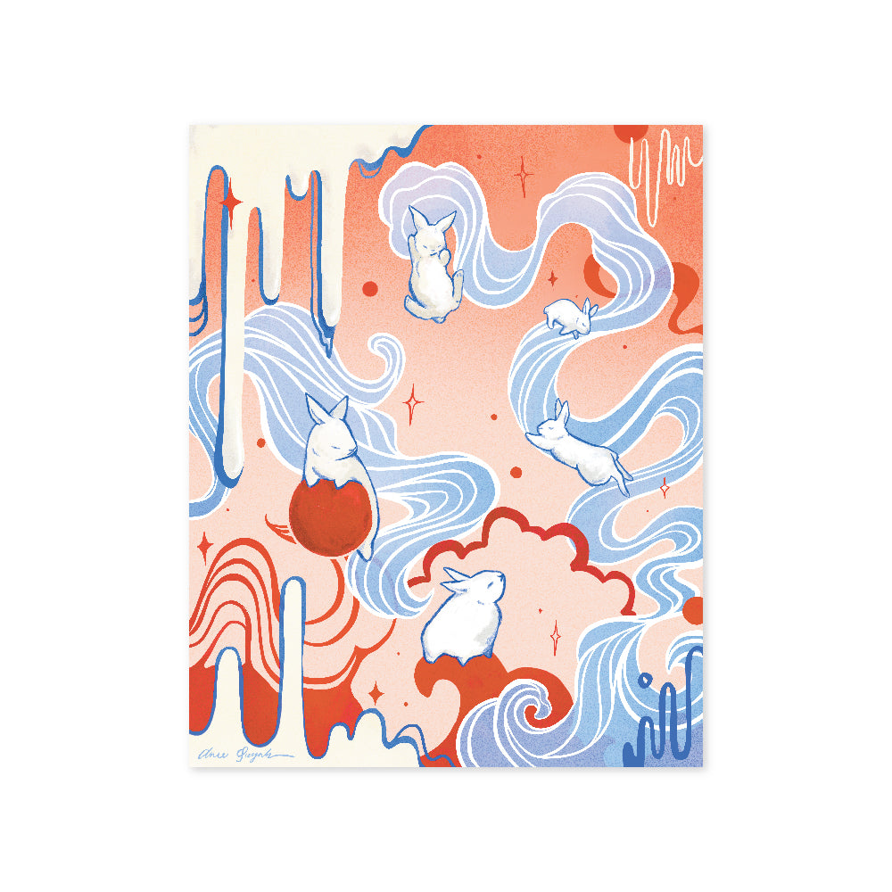 White Rabbit Art Print