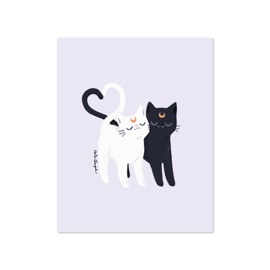 Luna and Artemis Print