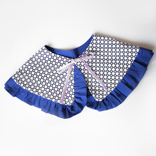 Alice Collar (royal blue / checkered)