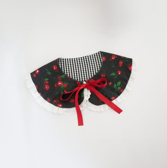 Petite Peter Collar (Gingham / Cherry)