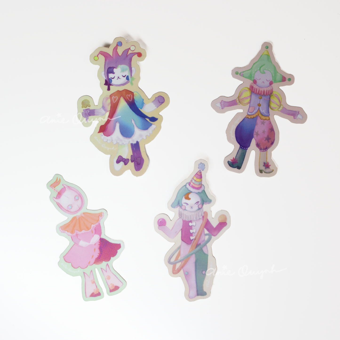 Clown Party Sticker Set