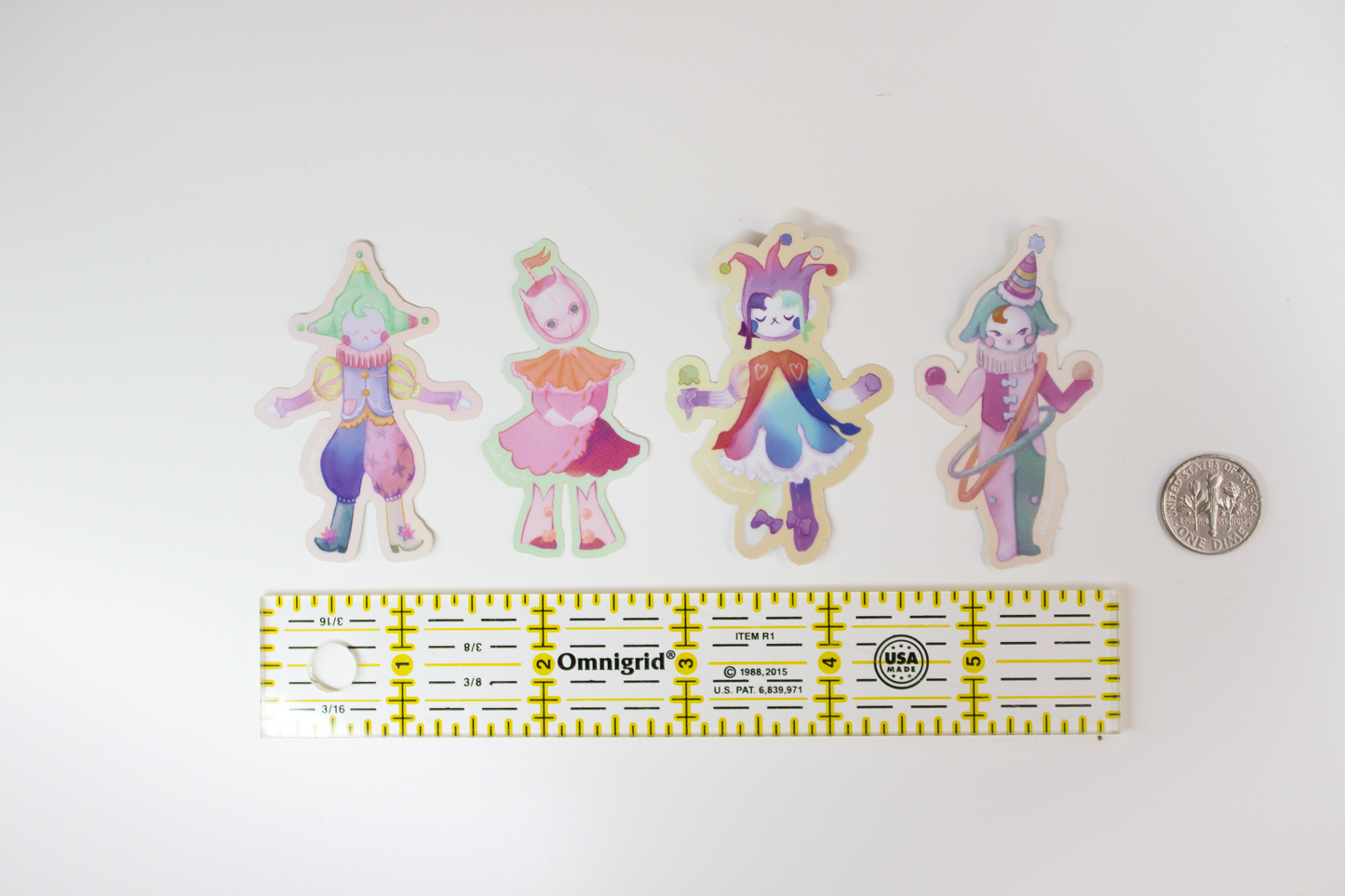 Clown Party Sticker Set