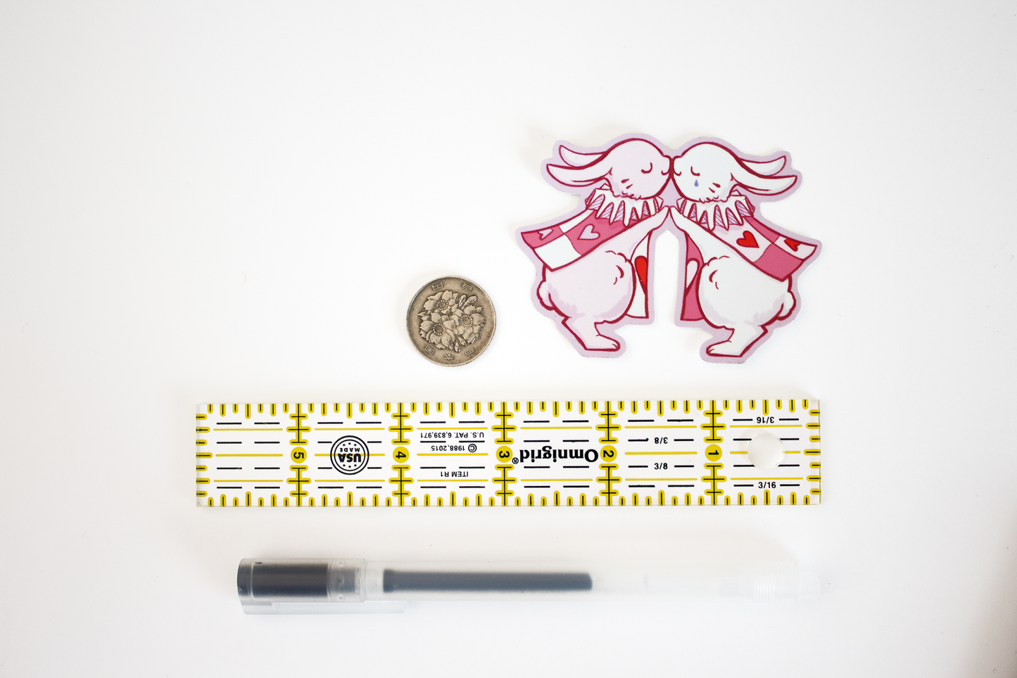 Harlequin Rabbits Sticker