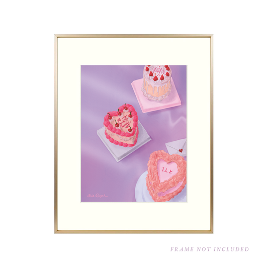 Three Cakes Art Print