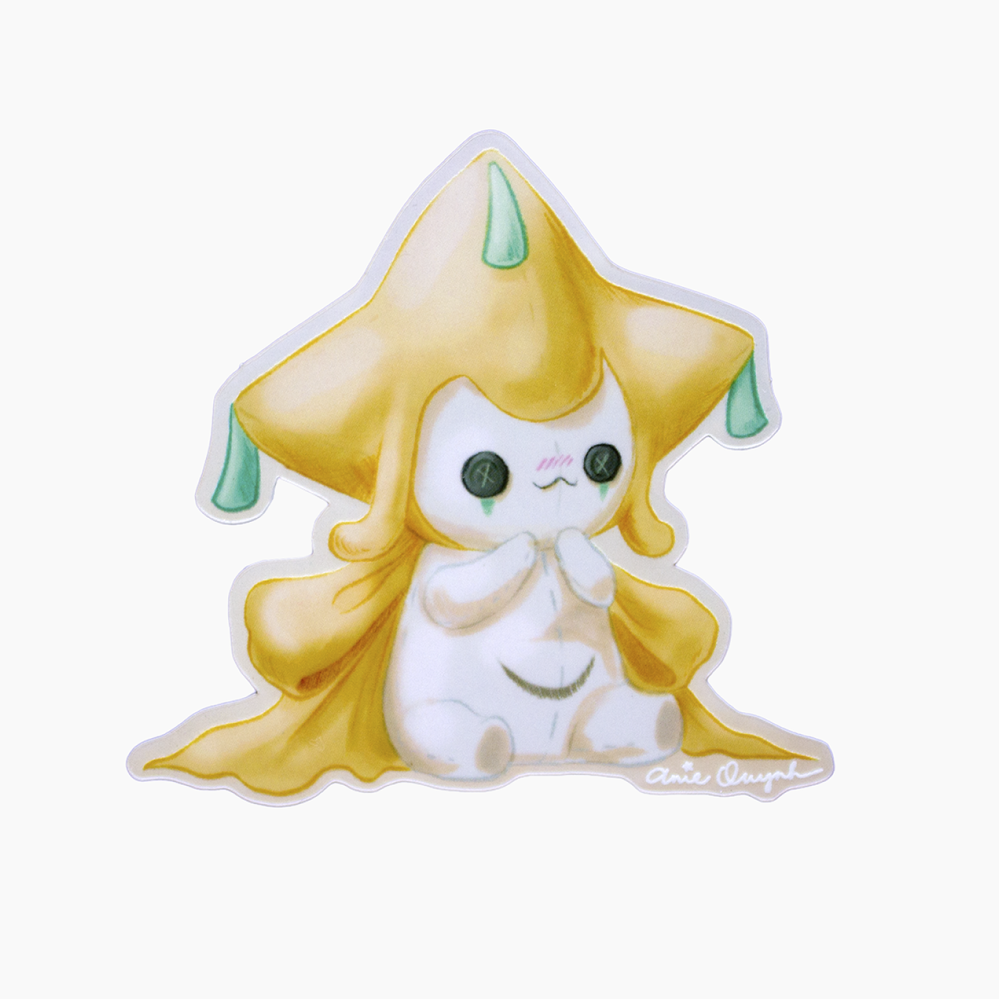 Holo Jirachi Plush Sticker
