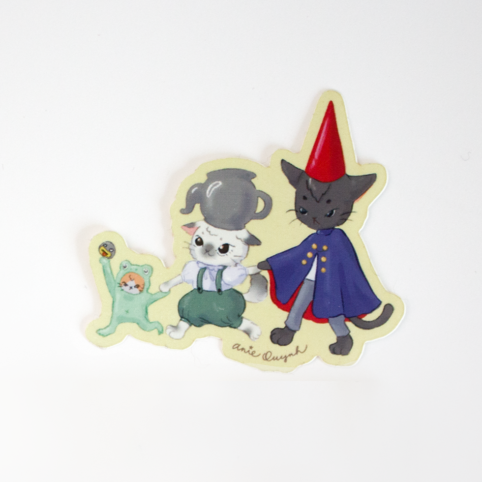 Over the Kitten Wall Sticker