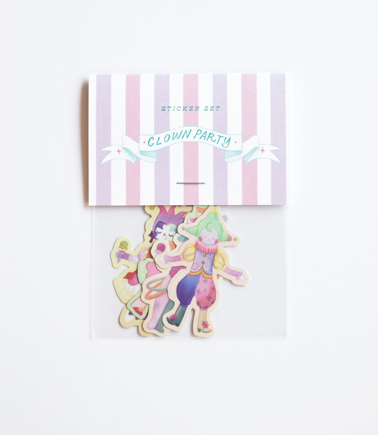 Clown Party Sticker Set