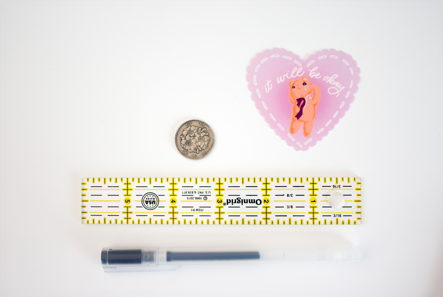 Emotional Support Bear Sticker