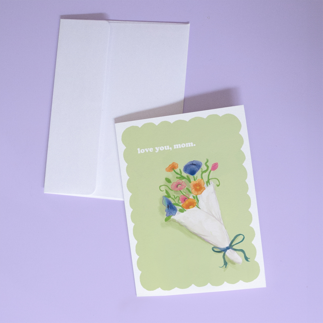 Love You Mom Card