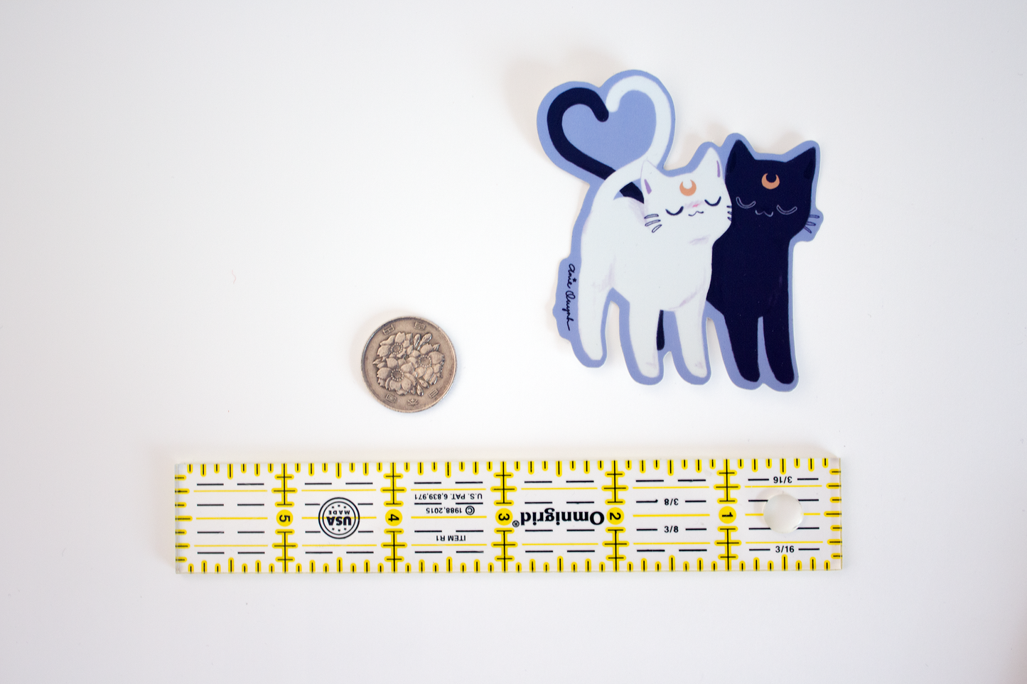 Luna and Artemis Sticker