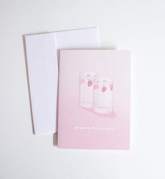 Strawberry Glasses Card