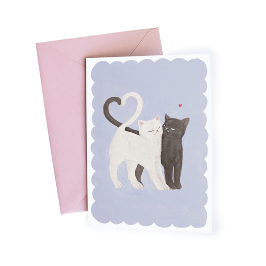 Black and White Cats Card